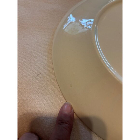 Nebraska Souvenir Plate Green Print State Capitol Vtg 10” Kettlesprings 1564S - Picture 7 of 7